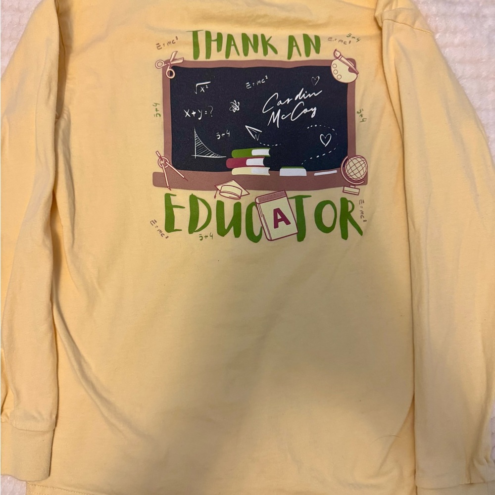 Cardin McCoy Yellow Thank an Educator Shirt